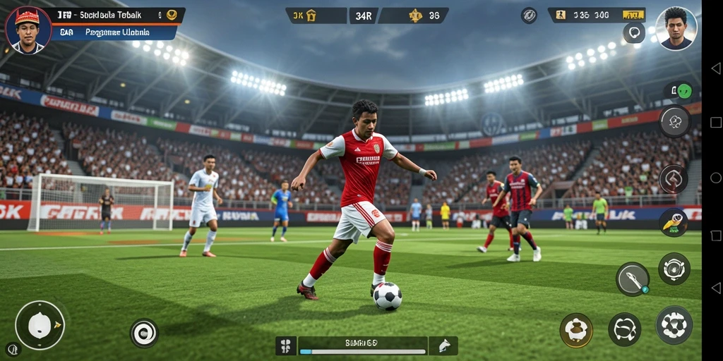 Tampilan utama <strong>34R</strong> dengan aksi sepak bola yang seru.
