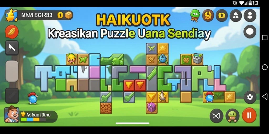 Tangkapan layar menunjukkan gameplay HAIKUOTK yang menarik dan menantang.