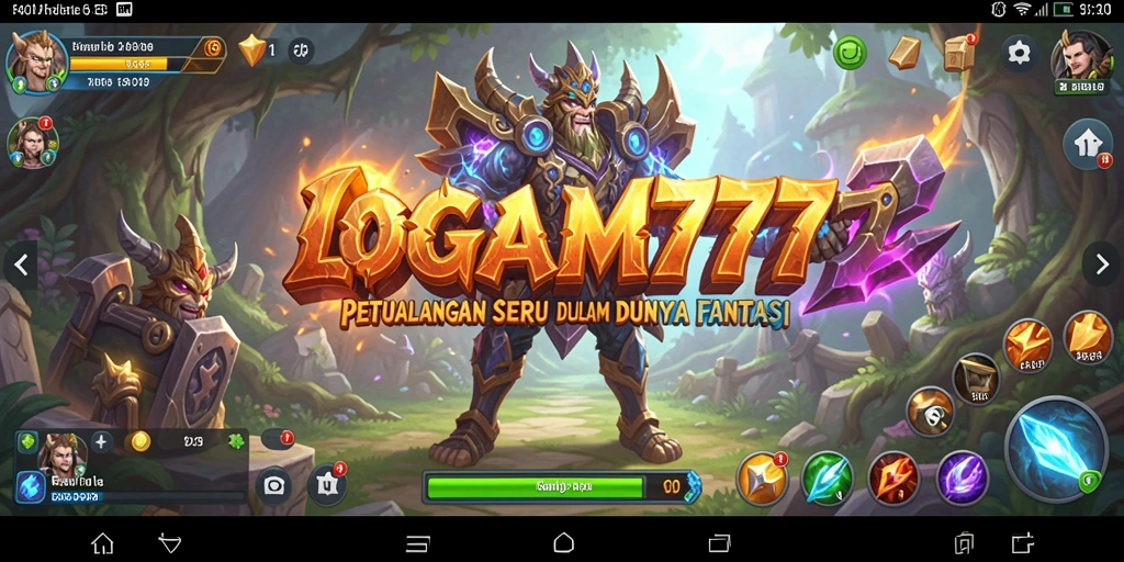 Tampilan gameplay seru LOGAM777 dalam dunia petualangan.