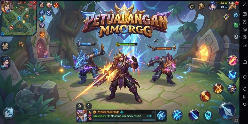 Screenshot SVIP3 menampilkan petualangan mendebarkan dalam dunia MMORPG.