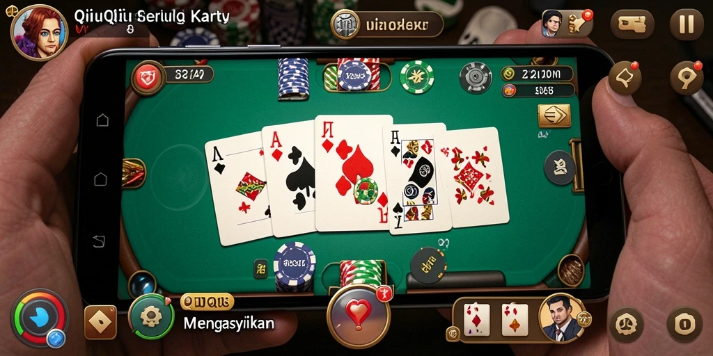 Tangkapan layar gameplay QiuQiu yang menarik dan menyenangkan.